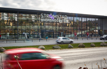 Fasaden på Strömstad Shopingcenter